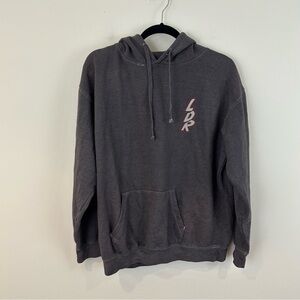 RARE Lana Del Rey Gray Graphic Hoodie F It I love You Size Medium